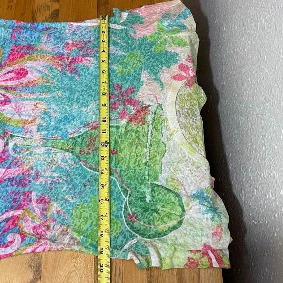 Artisans Apparel Tropical Burnout Tee Shirt Womens Size Medium - Picture 5 of 6